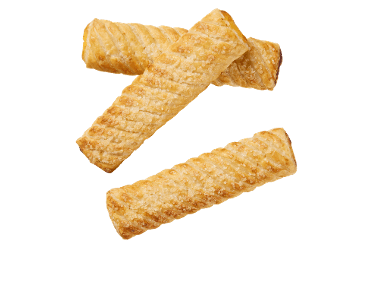 Bladerdeegstengels vanille