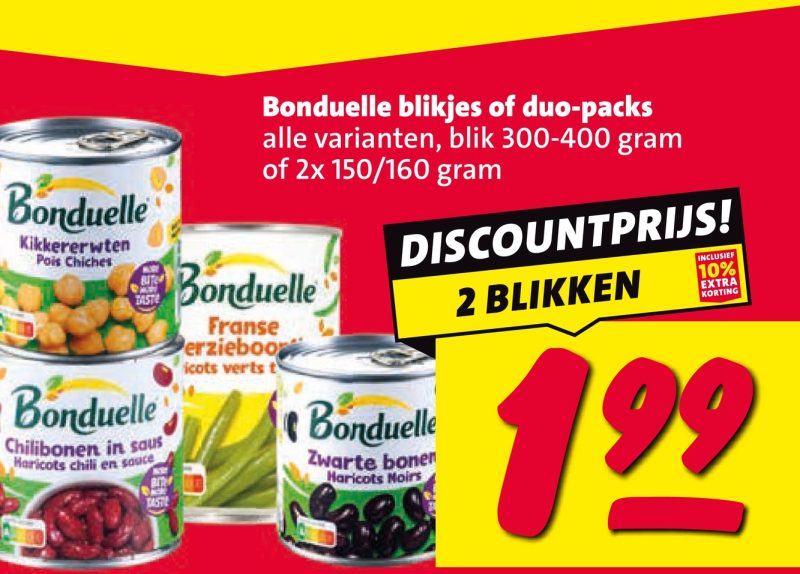 Bonduelle blikjes of duo-packs