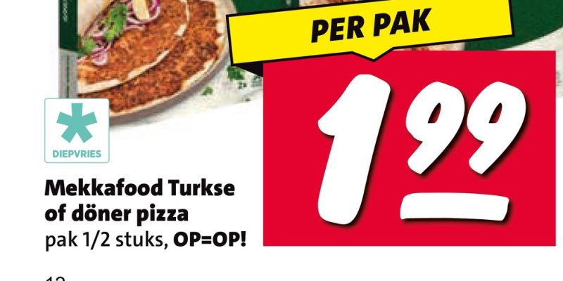 Mekkafood Turkse of döner pizza