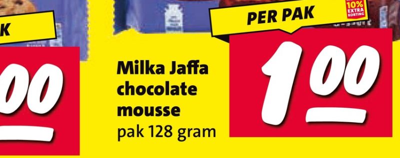 Milka Jaffa chocolate mousse