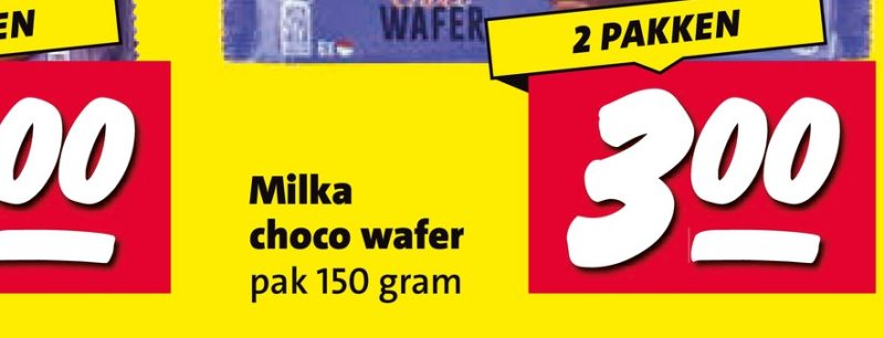 Milka of choco wafer
