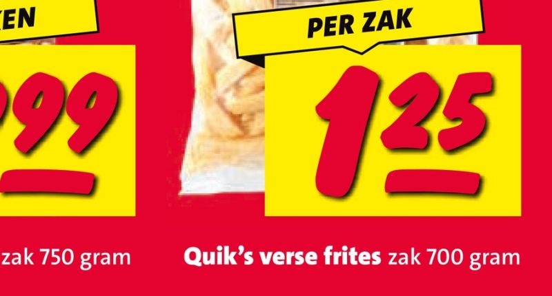 Quik’s verse frites zak 700 gram