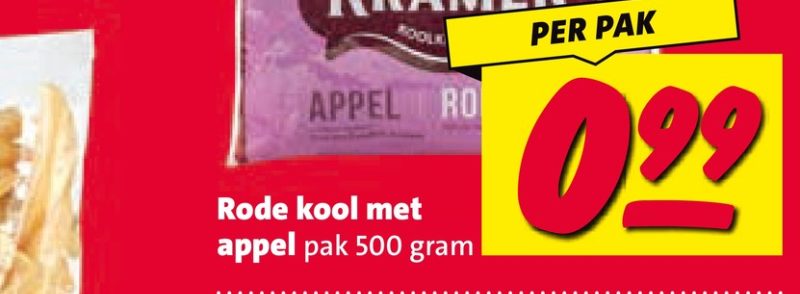 Rode kool met appel pak 500 gram