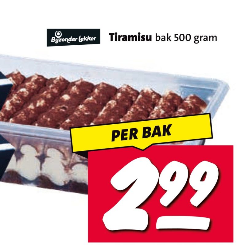 Tiramisu bak 500 gram