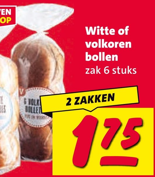 Witte of volkoren bollen